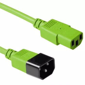 Maitinimo laidas C13 - C14 ACT Powercord 1,2 m žalias