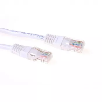 ACT White 1 m U/UTP CAT5E pataisinis laidas su RJ45 jungtimis