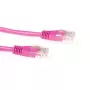 ACT Pink 15 m U/UTP CAT6 tinklo laidas su RJ45 jungtimis