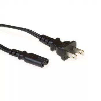 Maitinimo laidas ACT Powercord C7 su USA kištuku 1,8 m juodas