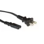 Maitinimo laidas ACT Powercord C7 su USA kištuku 1,8 m juodas