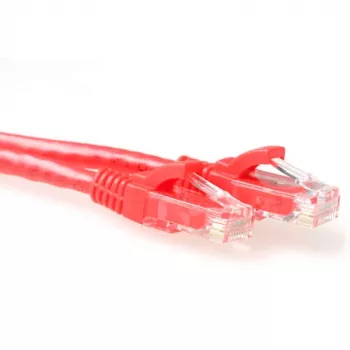 ACT Red 20 m U/UTP CAT6A patch kabelis su RJ45 jungtimis, snagless