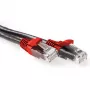 ACT Black 5 metrų U/UTP CAT6A jungiamasis kabelis su RJ45 kištukais