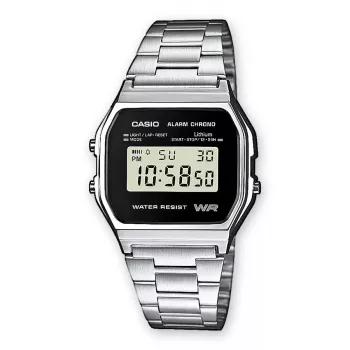 Rankinis laikrodis Unisex Casio A158WEA-1EF Elektroninis Juodas