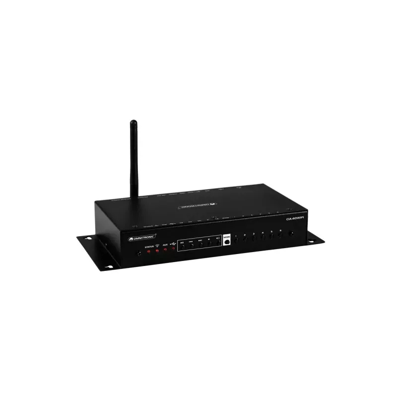 Stiprintuvas Omnitronic CIA-40WIFI 3.0 kanalų Scenos/estrados Juodas