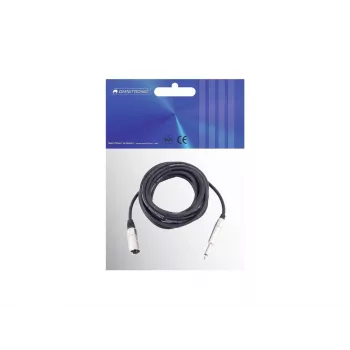 Audio kabelis Omnitronic 3022519D 10 m XLR 3 kontaktų 6,35 mm juodas