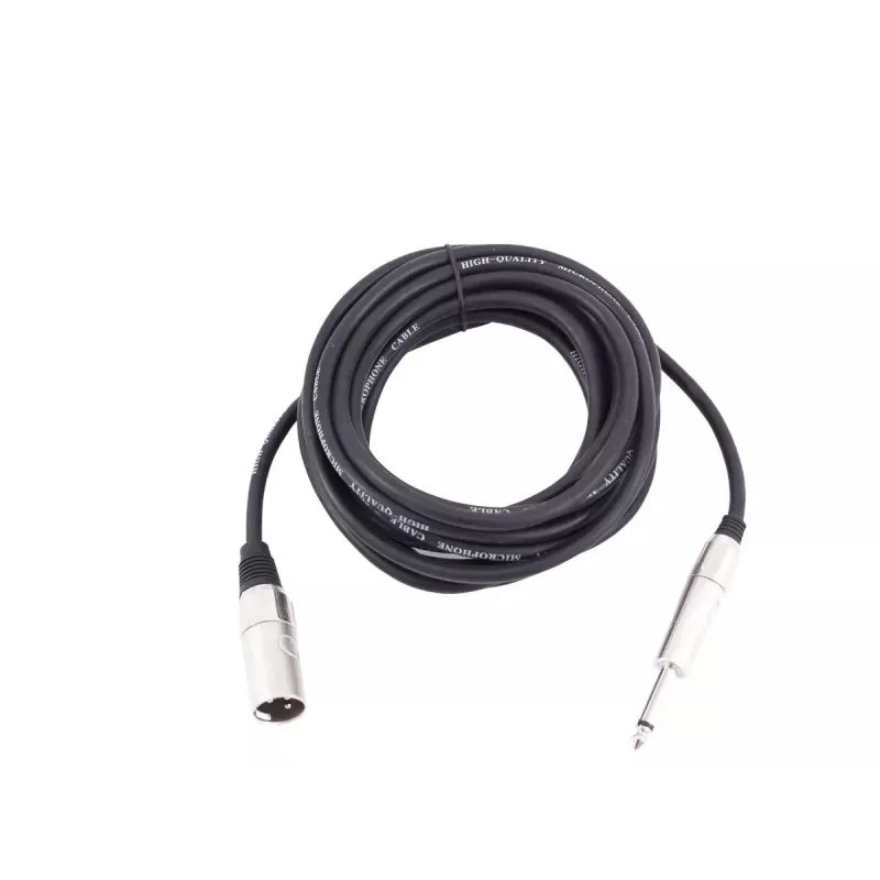 Audio kabelis Omnitronic 3022519D 10 m XLR 3 kontaktų 6,35 mm juodas