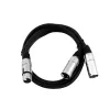 Audio kabelis XLR (3 kontaktų) 2 x XLR (3 kontaktų) juodas Omnitronic 30225204