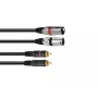 Audio kabelis Omnitronic 3022522D 3 m 2 x XLR 2 x RCA juodas