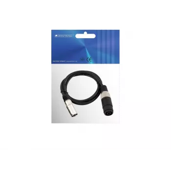 Audio kabelis Omnitronic 30225590 Speakon XLR 1 m juodas