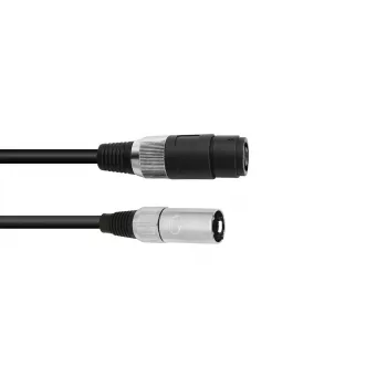 Audio kabelis Omnitronic 30225590 Speakon XLR 1 m juodas