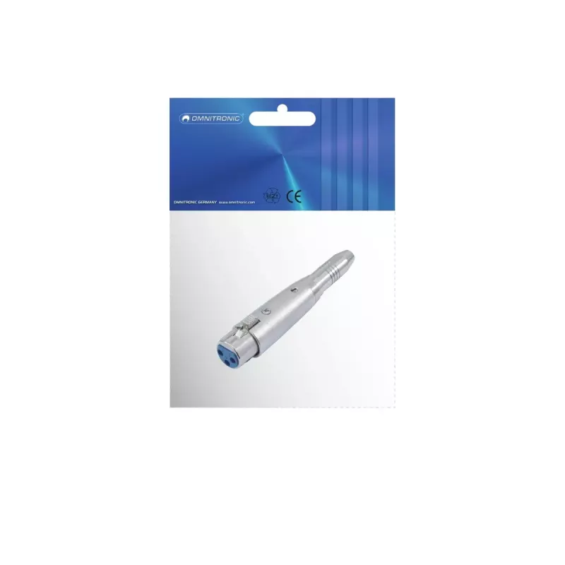 Adapteris XLR – 6,3 mm lizdas (Gender Changer) Omnitronic 30226555