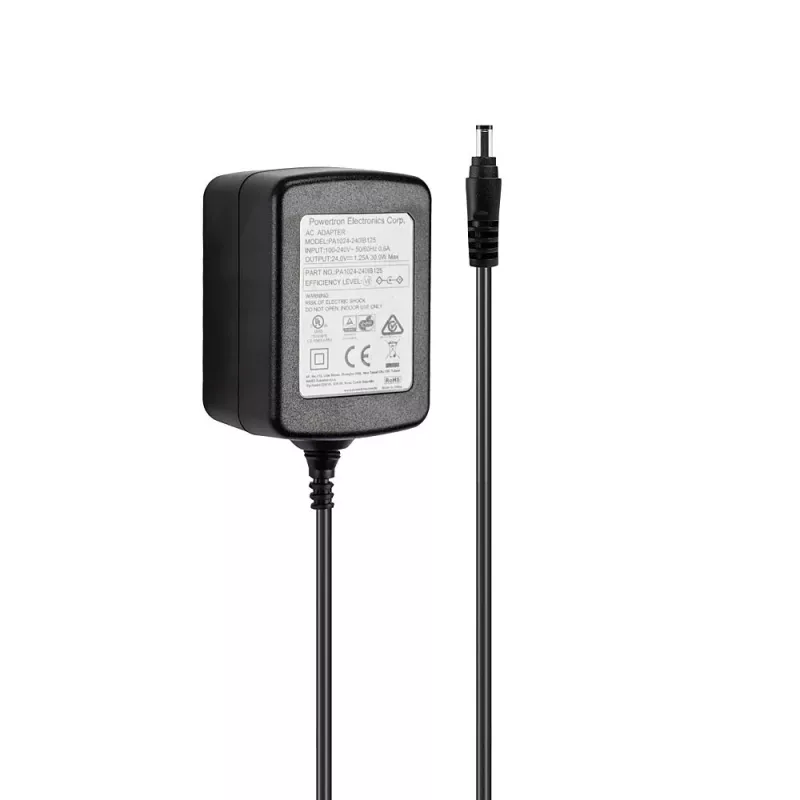 Lindy 24VDC 1,25A kelių šalių maitinimo adapteris, 5,5/2,1mm, universalus, vidaus, 100-240V, 50/60Hz, 30W, 24V