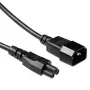 Maitinimo laidas C14 į C5 1m ACT Juodas 250V 2.5A