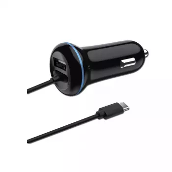 Automobilinis USB įkroviklis 2GO 797170 Universalus 12/24V, juodas, 1,4 m