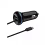 Automobilinis USB įkroviklis 2GO 797170 Universalus 12/24V, juodas, 1,4 m