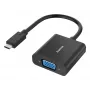 Hama 00300088 vaizdo kabelio adapteris USB Type-C į VGA (D-Sub) juodas