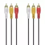 Hama 00305014 garso laidas 3 m 3 x RCA juodas