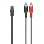 Garso kabelis Hama 00305040 3,5 mm lizdas į 2 x RCA kištuką juodas