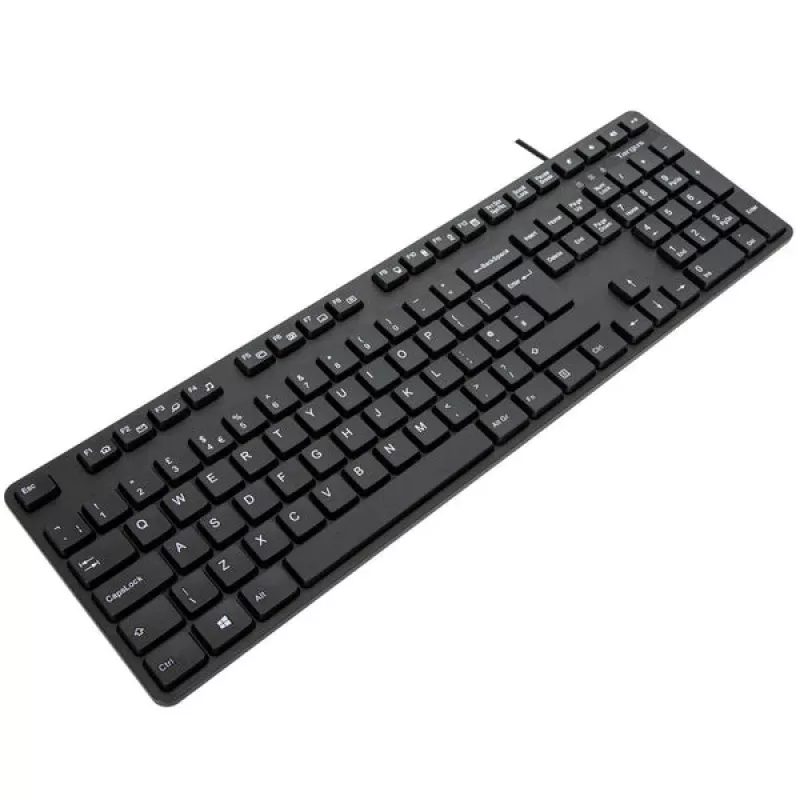 Targus AKB30AMUK klaviatūra, USB, pilno dydžio, QWERTY, JK išdėstymas, antimikrobinė