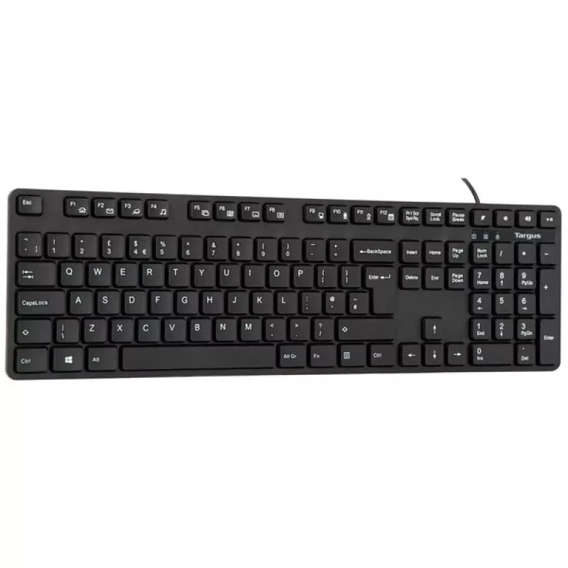 Targus AKB30AMUK klaviatūra, USB, pilno dydžio, QWERTY, JK išdėstymas, antimikrobinė