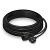 ACT Powercord ilginimo laidas CEE 7/7 kištukas (kampuotas) - CEE 7/7 lizdas juodas 10 m