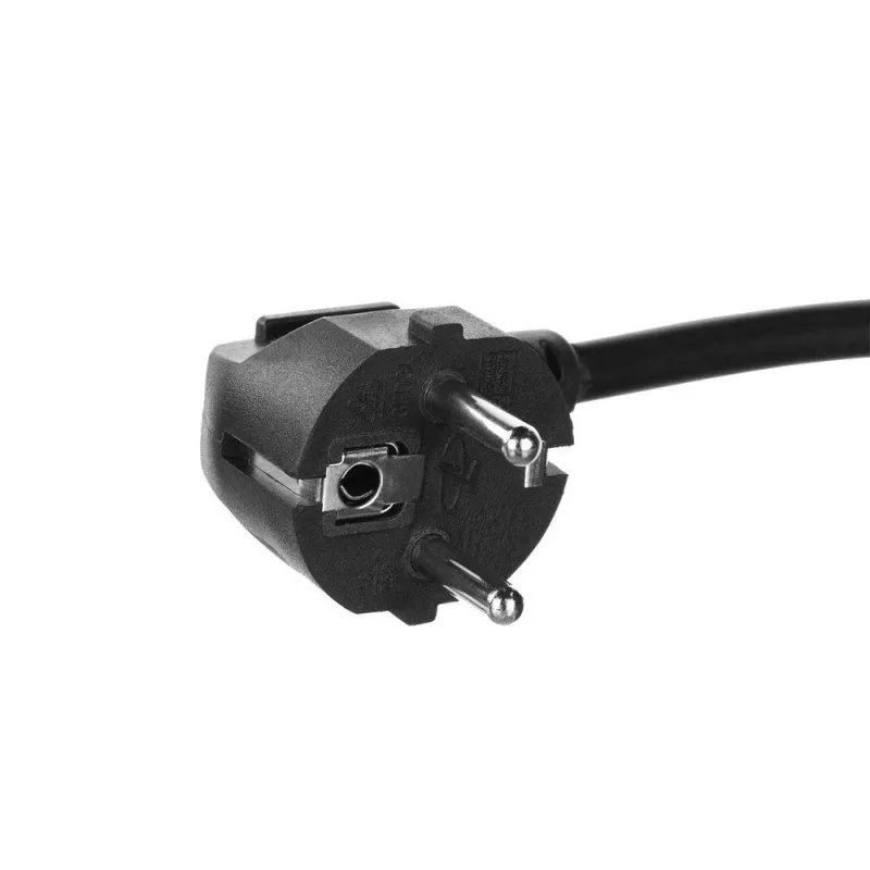 ACT Powercord ilginimo laidas CEE 7/7 kištukas (kampuotas) - CEE 7/7 lizdas juodas 10 m
