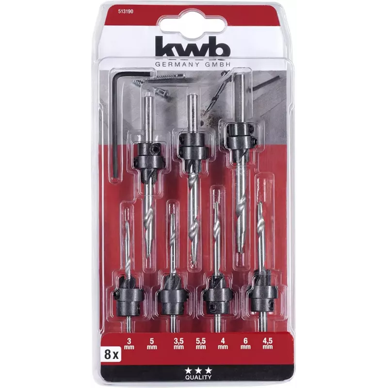 Gręžtuvas KWB 513190 grūdintas plienas 11mm gylis 205mm aukštis
