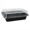 Vienkartinis maisto indas Papstar 96552 Polipropilenas Juodas 227x178x45mm