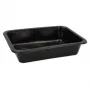Vienkartinis maisto indas Papstar 96552 Polipropilenas Juodas 227x178x45mm