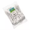 Vienkartinė šakutė Papstar 96427, polipropilenas, 50 vnt., balta, 185 mm