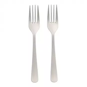 Vienkartinė šakutė Papstar 96462, polipropilenas, 100 vnt, balta, 190 mm