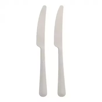 Vienkartinis peilis Papstar 96463 baltas polipropilenas 197 mm
