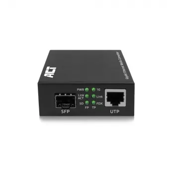 Tinklo medijos keitiklis ACT AC4451 1000 Mbit/s kelių režimų vieno režimo juodas