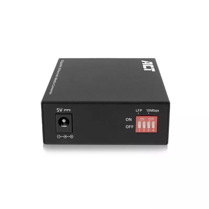 Tinklo medijos keitiklis ACT AC4451 1000 Mbit/s kelių režimų vieno režimo juodas