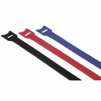 Hama 00221005 kabelio raištis Velcro nailoninis juodas, mėlynas 12 vnt.