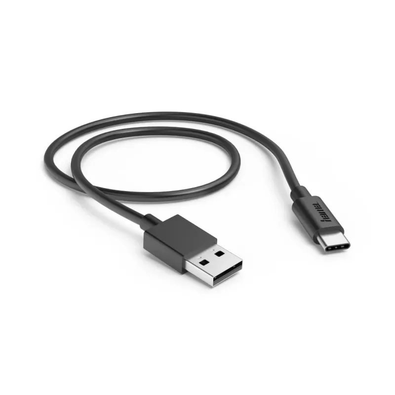 Hama 00201705 USB laidas USB 2.0 0.5 m USB A USB C Juodas