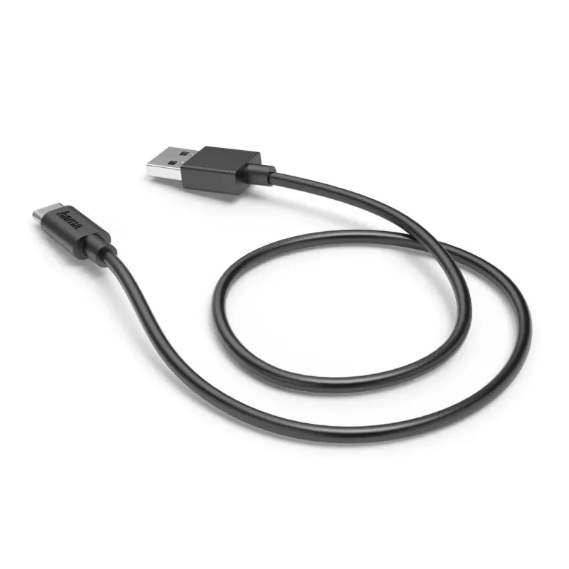 Hama 00201705 USB laidas USB 2.0 0.5 m USB A USB C Juodas