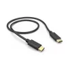 Hama 00201706 USB kabelis USB 2.0 0,5 m USB C juodas