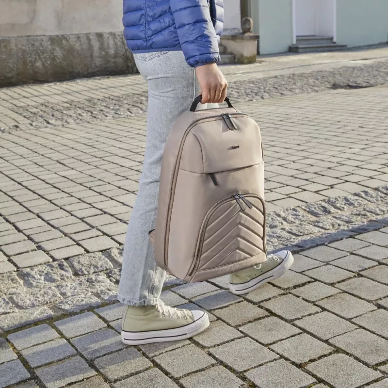 Hama 00222046 kuprinė Rucksack Smėlio spalvos Perdirbtas poliesteris