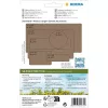 HERMA 2074 lipnūs etikečių lapai Rounded rectangle Nuolatinis Rudas 52x82 mm 96 vnt.