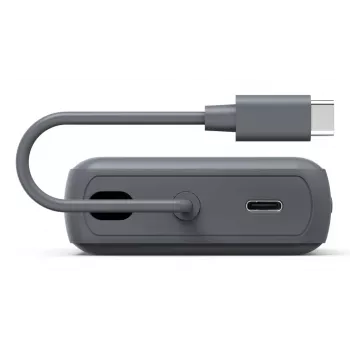 Hama „Travel“ Power Pack su laidu, 10000 mAh, 2 išėjimai: 2x USB-C, antracitas