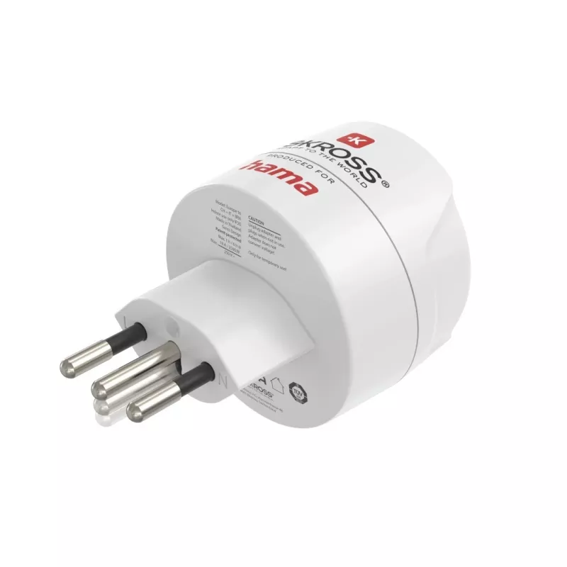 Hama 00223484 adapteris kištukui J tipas C tipas (Europlug) baltas