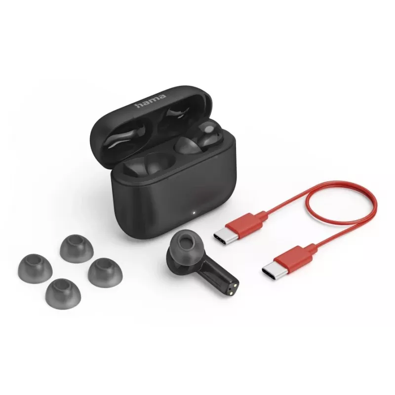 Hama Passion Clear II belaidės ausinės True Wireless Stereo (TWS) į ausį, skambučiai/muzika, juodos