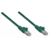 Intellinet tinklo jungiamasis kabelis, Cat5e, 7,5 m, žalias, CCA, U/UTP, PVC, RJ45, paauksuoti kontaktai, su apsauga nuo užkliuvimo, su batu, viso gyvenimo garantija