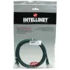 Intellinet tinklo jungiamasis kabelis, Cat5e, 7,5 m, žalias, CCA, U/UTP, PVC, RJ45, paauksuoti kontaktai, su apsauga nuo užkliuvimo, su batu, viso gyvenimo garantija