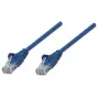Intellinet tinklo jungiamasis kabelis Cat5e, 7,5 m, mėlynas, CCA, U/UTP, PVC, RJ45, paauksuoti kontaktai, su apsauga nuo užkabinimo, su batais, viso naudojimo garantija