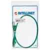 Intellinet tinklo jungiamasis kabelis Cat5e, 3 m, žalias, CCA, SF/UTP, PVC, RJ45, auksuoti kontaktai, su apsauga nuo užkliuvimo, su gaubtu, viso gyvenimo garantija