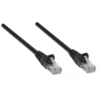 Intellinet tinklo laidas Cat5e, 5 m, juodas, CCA, U/UTP, PVC, RJ45, auksuoti kontaktai, su apsauga nuo užkabinimo, su boot, viso gyvenimo garantija