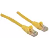 Intellinet tinklo jungiamasis kabelis, Cat6, 1 m, geltonas, CCA, U/UTP, PVC, RJ45, paauksuoti kontaktai, be užkabos, su apsauginiu gaubteliu, viso gyvenimo garantija